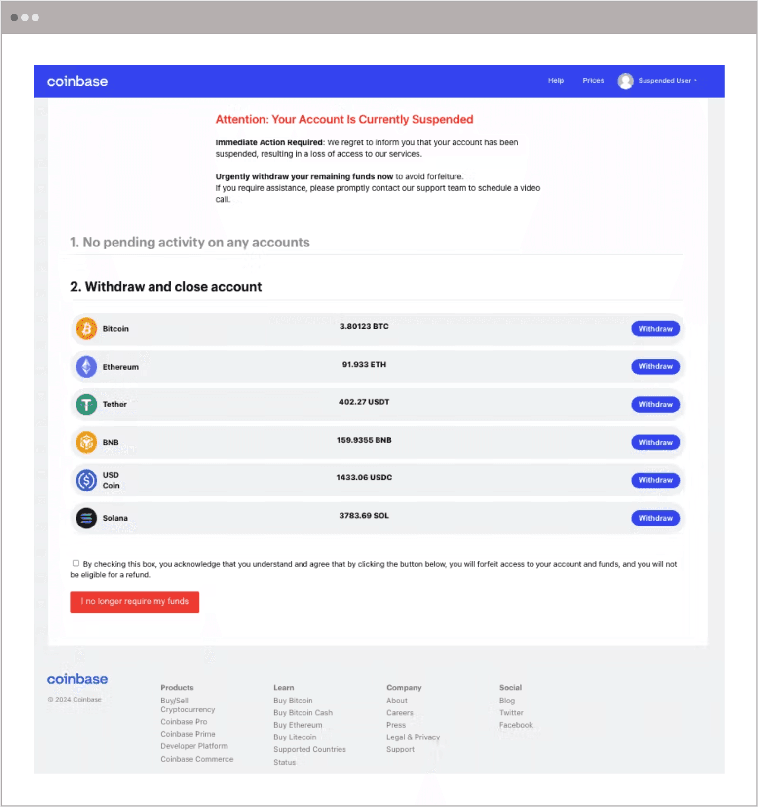 Q2 2024 Attacks Coinbase Impersonation Phishing Page F