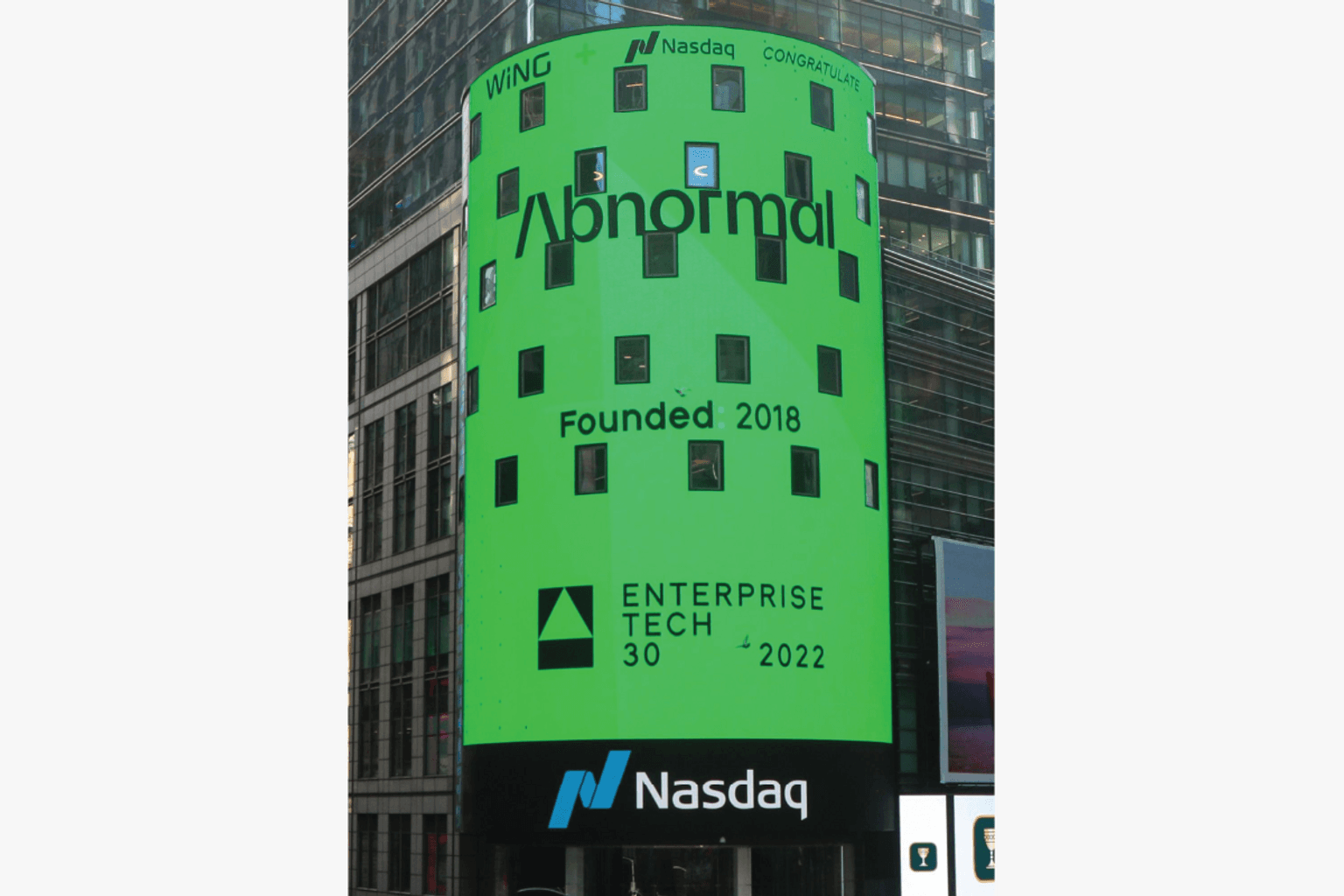 Enterprise Tech 30 billboard featuring Abnormal