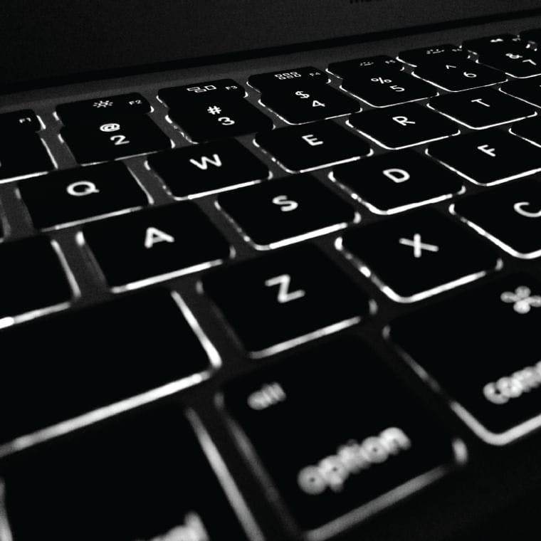 Blog black keyboard