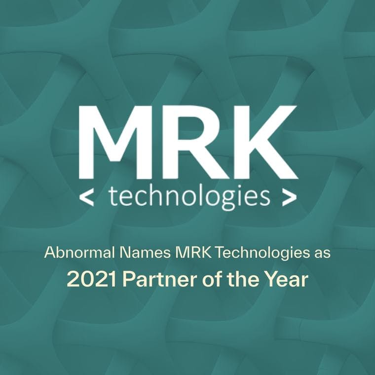 Abnormal Names MRK Technologies as 2021 Partner of the Year