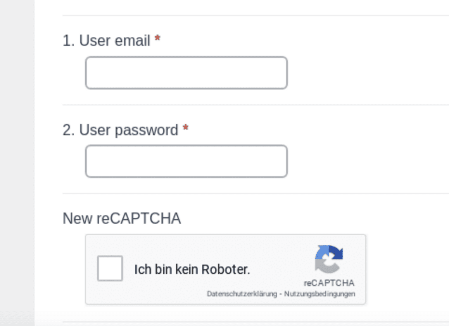 Login page with recaptcha from Quishing attack