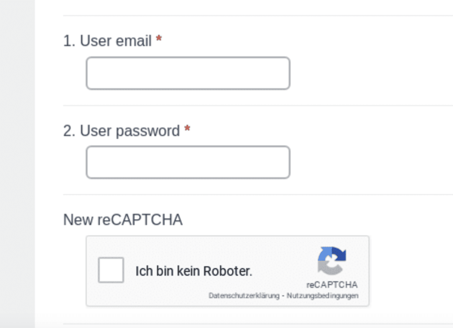Login page with recaptcha from Quishing attack